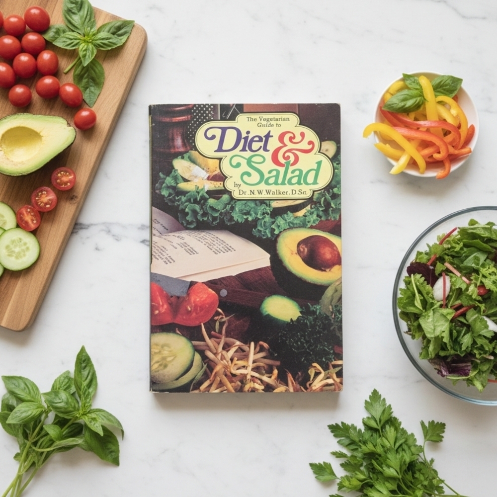 Vintage Dr. N.W. Walker The Vegetarian Guide to Diet & Salad Raw Food Juicing